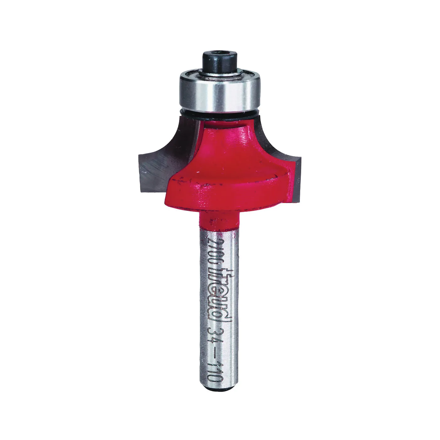 Freud 34-110 Router Bit, 1-1/8 in Dia Cutter, 2-3/16 in OAL, 1/4 in Dia Shank, 4-Cutter, Carbide