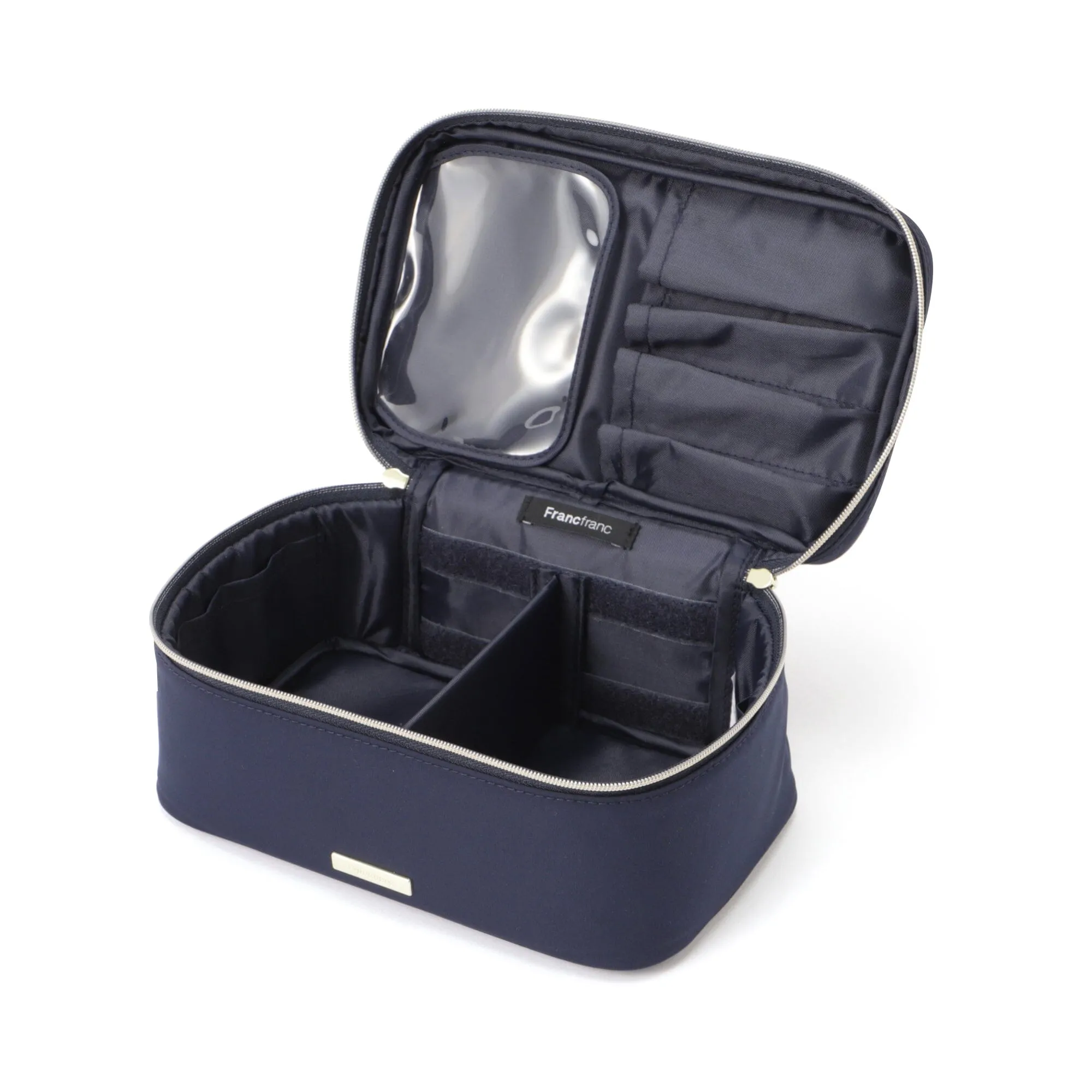 Frill Vanity Pouch S Navy