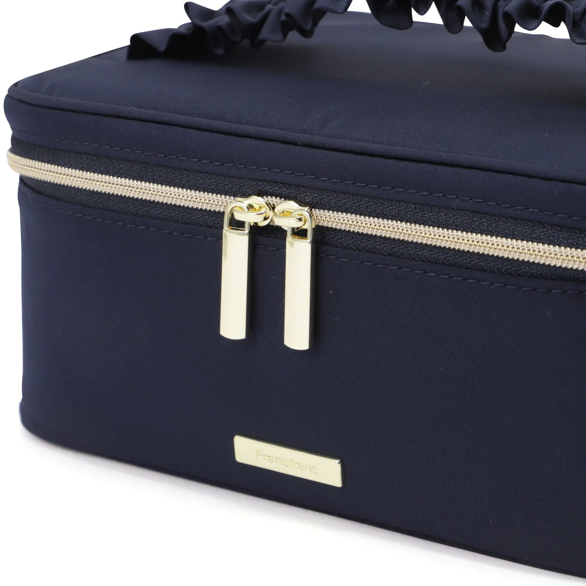 Frill Vanity Pouch S Navy