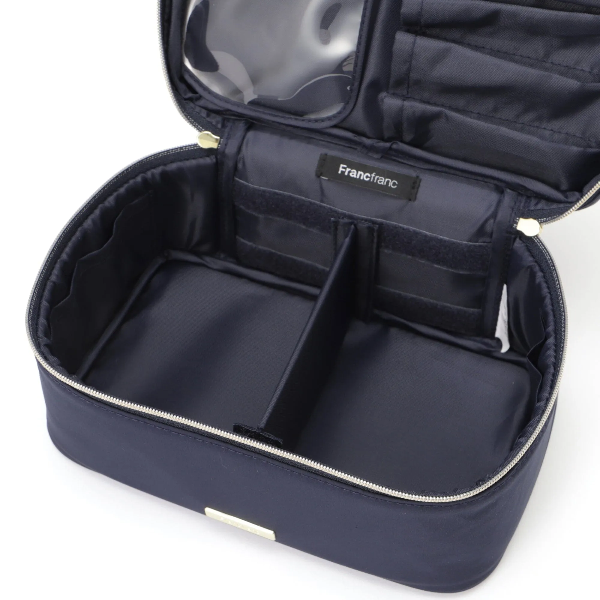 Frill Vanity Pouch S Navy