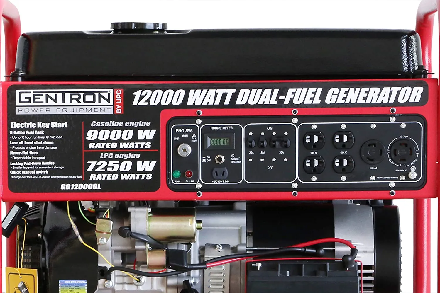 Gentron/All Power America GG12000GL 9000W/12000W Electric Start Dual Fuel Generator New