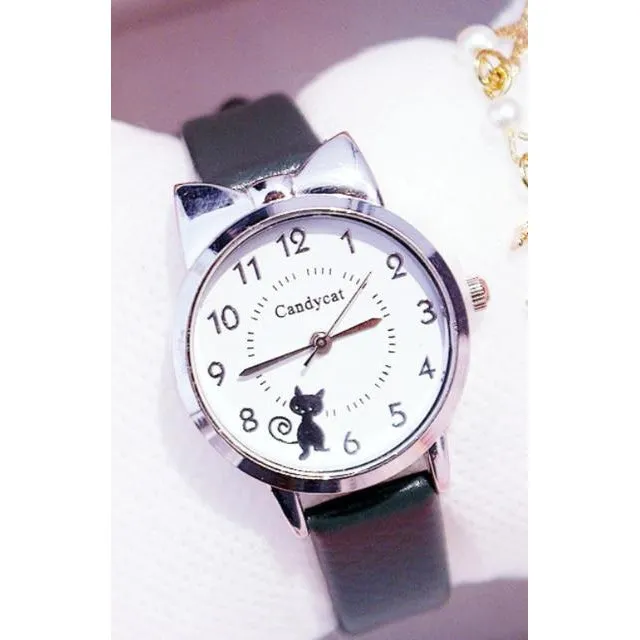 Girl Fashion Watch and Watch   Bracelet Set, Cute Analog Children Quartz Watch