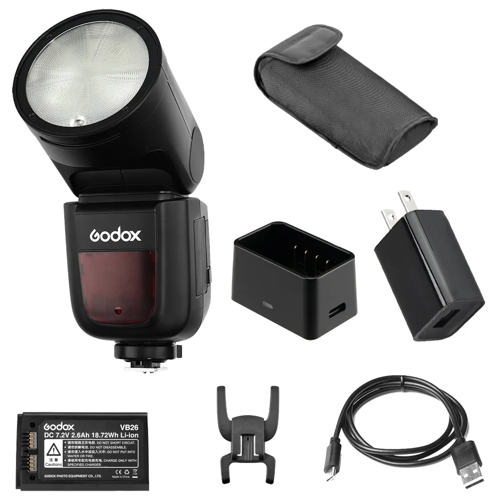 Godox V1 Round Head Flashgun for Canon - V1C