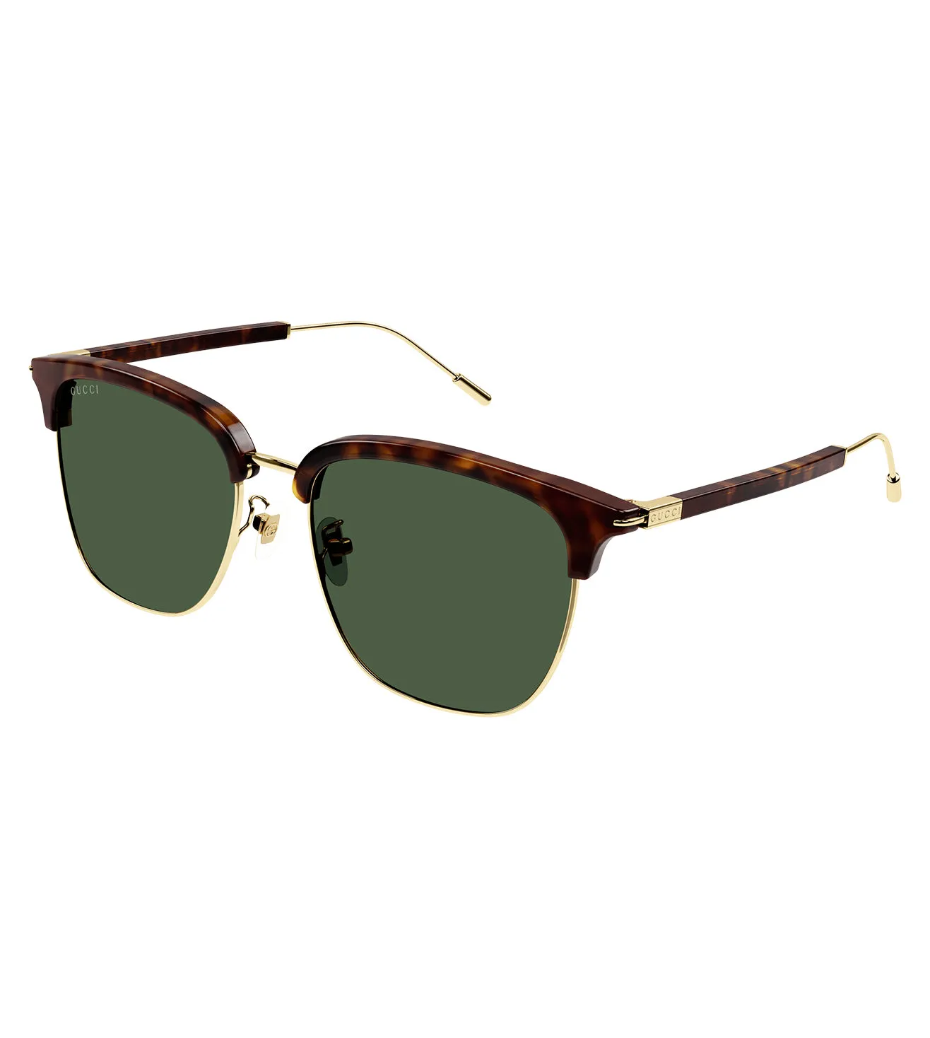 Gucci Men's Green Clubmaster Sunglasses