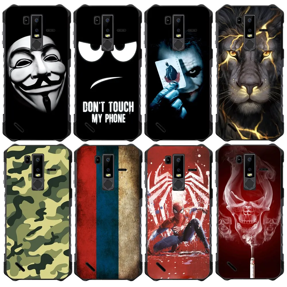 GUCOON Fashion Phone Case for Ulefone Armor 6 6E Soft Silicone Rubber Shell Back Case Gel Pudding Protective Cover