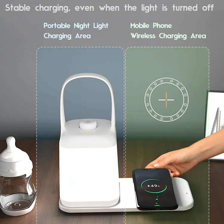 Handle LED Night Light with Wireless Charging