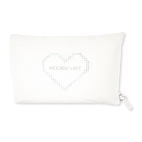 Handprinted Junior Cushion (Kid’s pillow) – Home is where my dad is