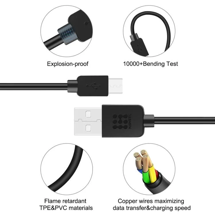 HAWEEL 2m USB-C to USB 2.0 High-Speed Data & Charging Cable