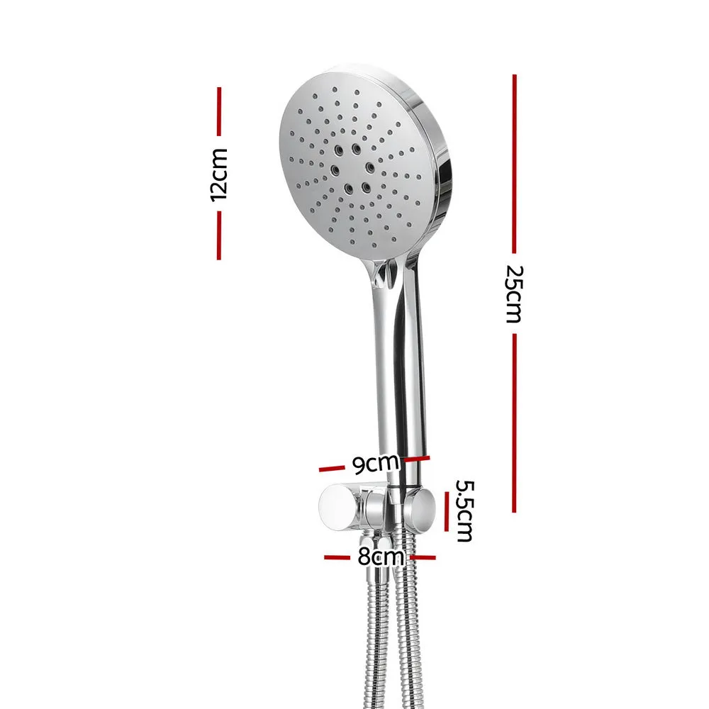 High-Pressure 4.7'' Handheld Shower Head Set Silver