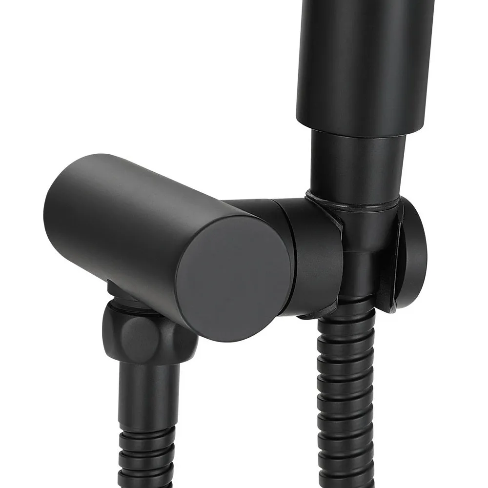 High Pressure Handheld Shower Head Set Matte Black