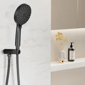 High Pressure Handheld Shower Head Set Matte Black