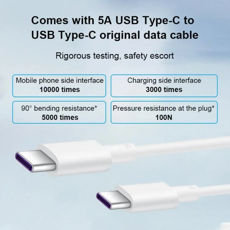 Huawei 65W GaN Dual Port Super Fast Charger with USB-C & Type-C Compatibility