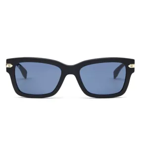 Hublot Unisex Blue-mirrored Wayfarer Sunglasses