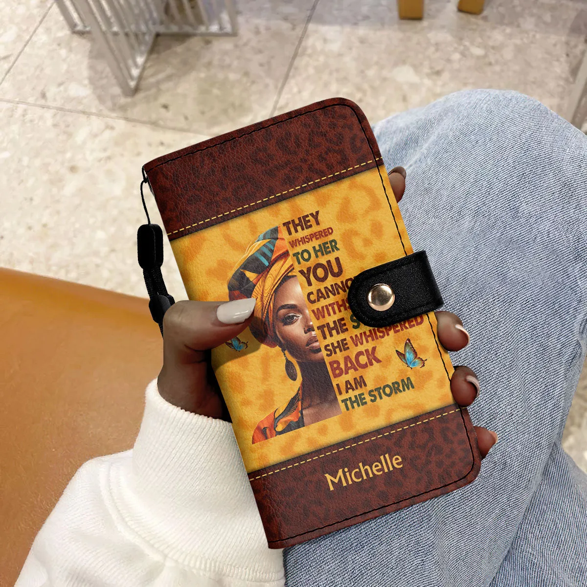 I Am The Storm - Personalized Wallet Case SBWACLM988T