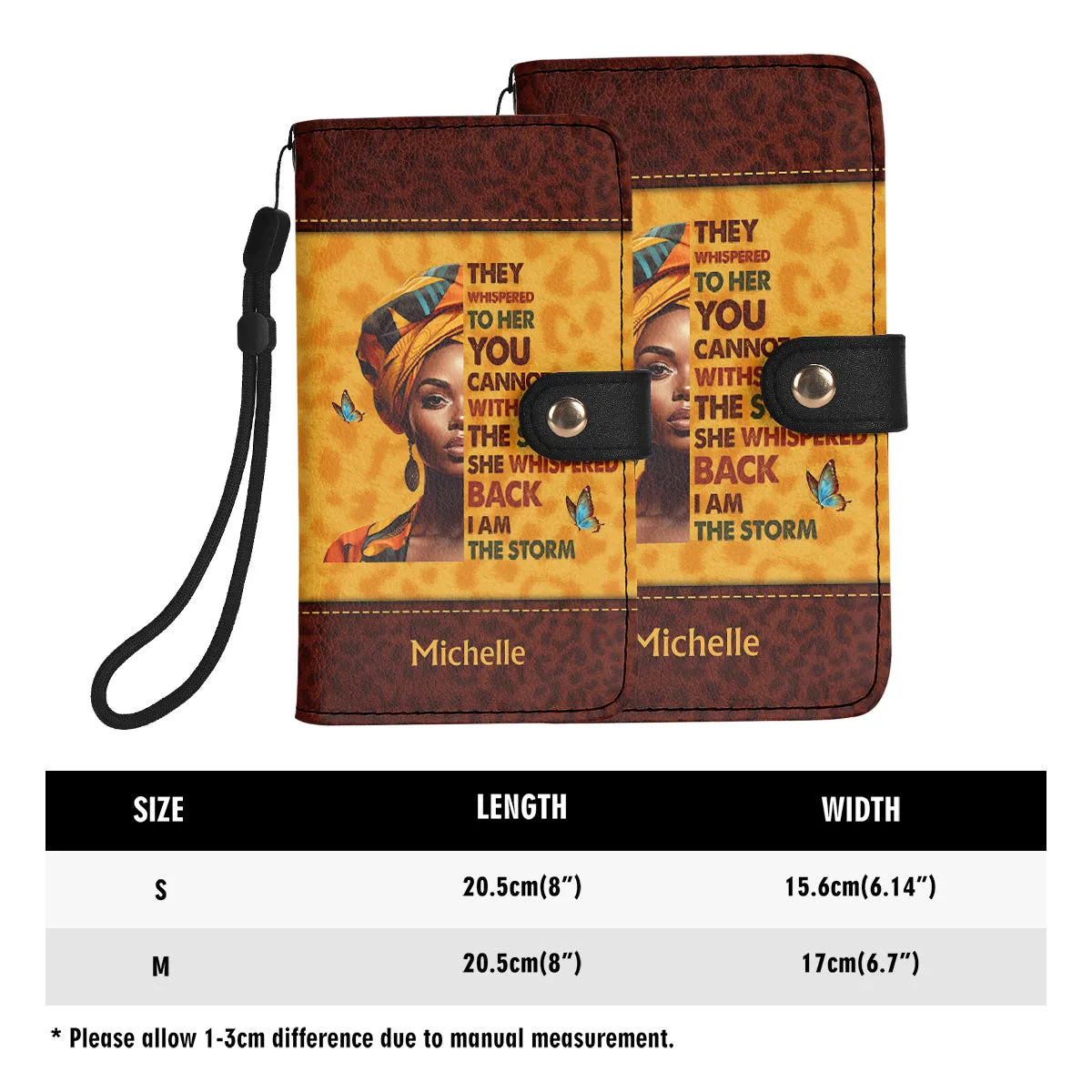 I Am The Storm - Personalized Wallet Case SBWACLM988T