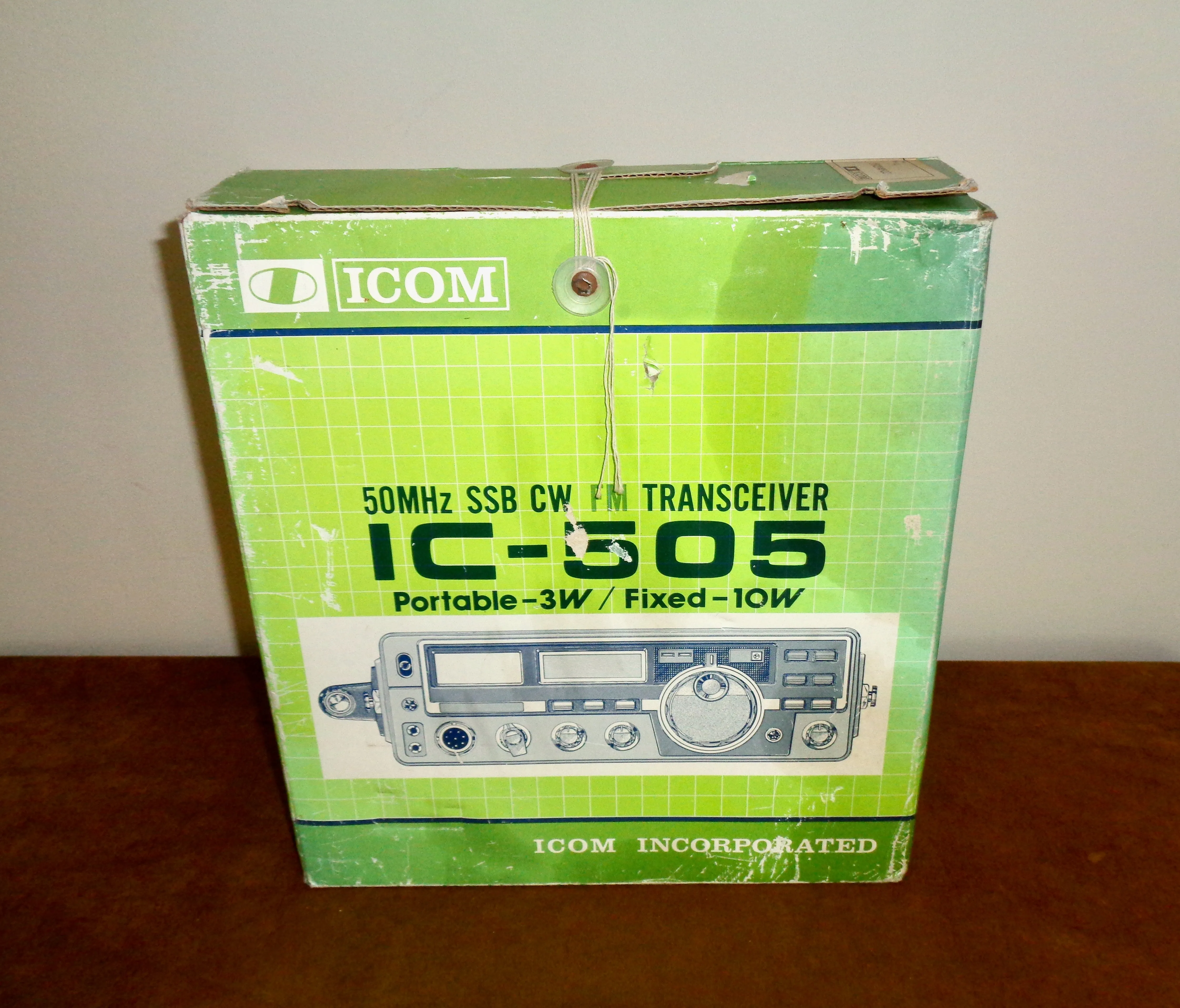 Icom IC-505 Portable Multi-mode 50 MHz Transceiver In Its Original Box