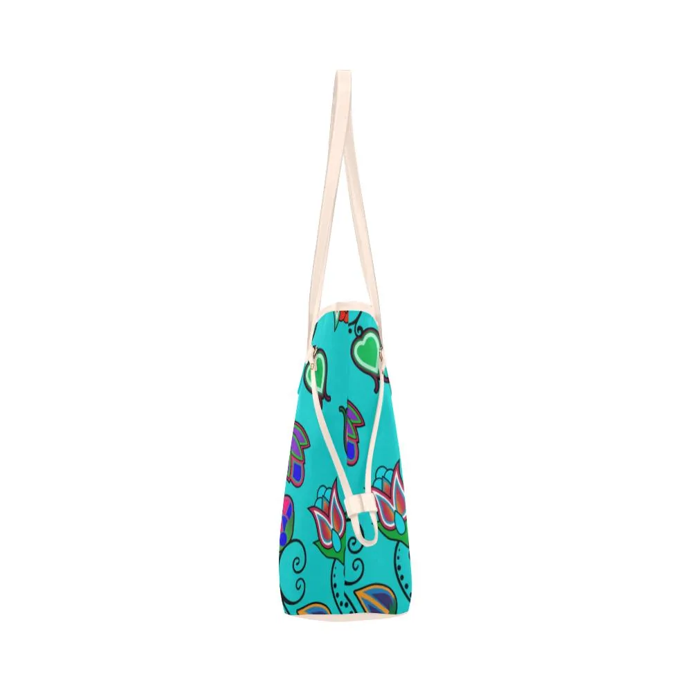 Indigenous Paisley - Sky Clover Canvas Tote Bag