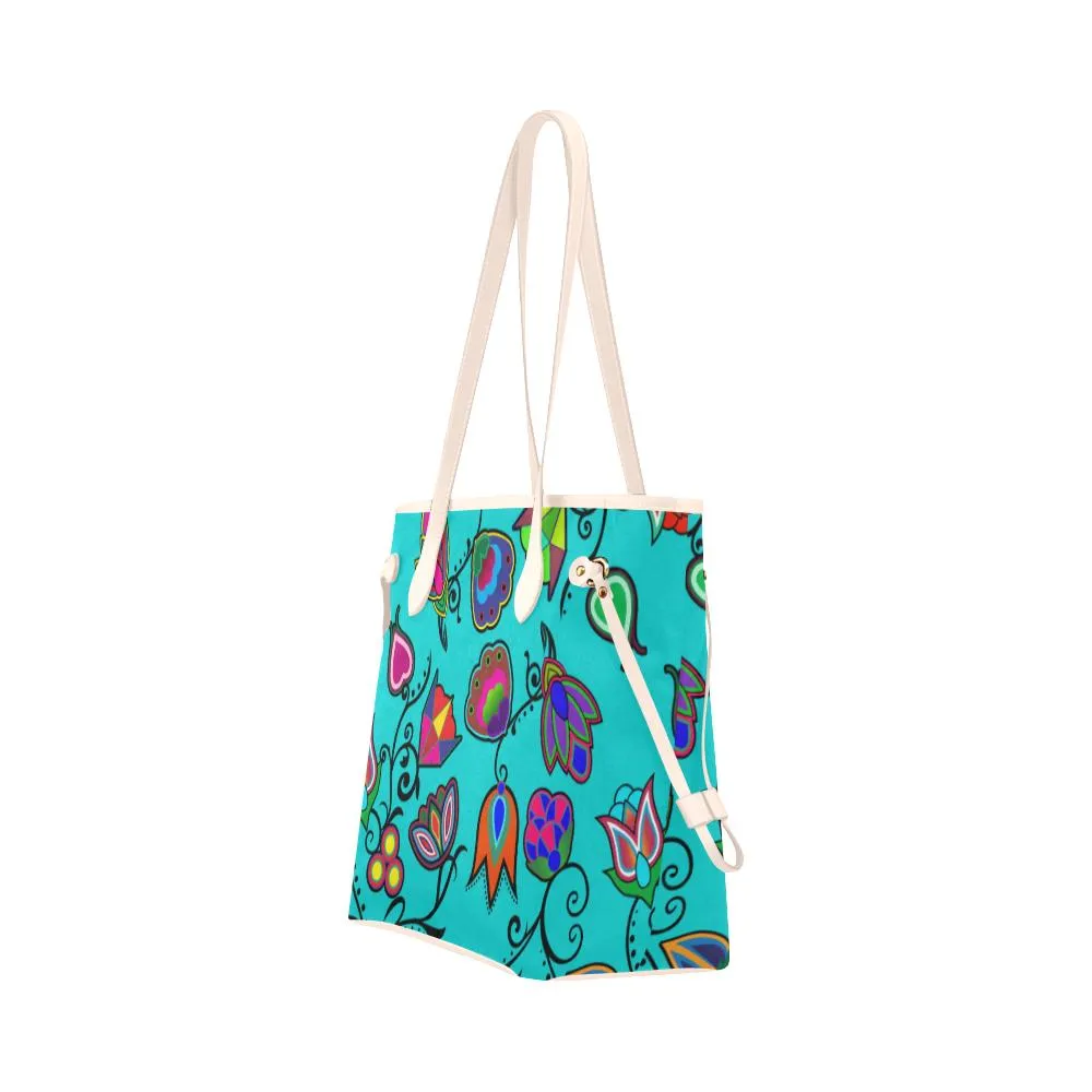 Indigenous Paisley - Sky Clover Canvas Tote Bag