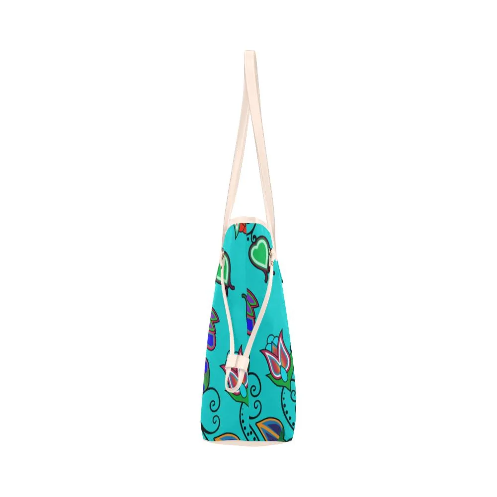 Indigenous Paisley - Sky Clover Canvas Tote Bag