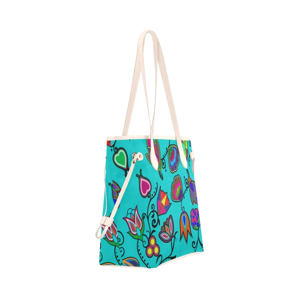 Indigenous Paisley - Sky Clover Canvas Tote Bag