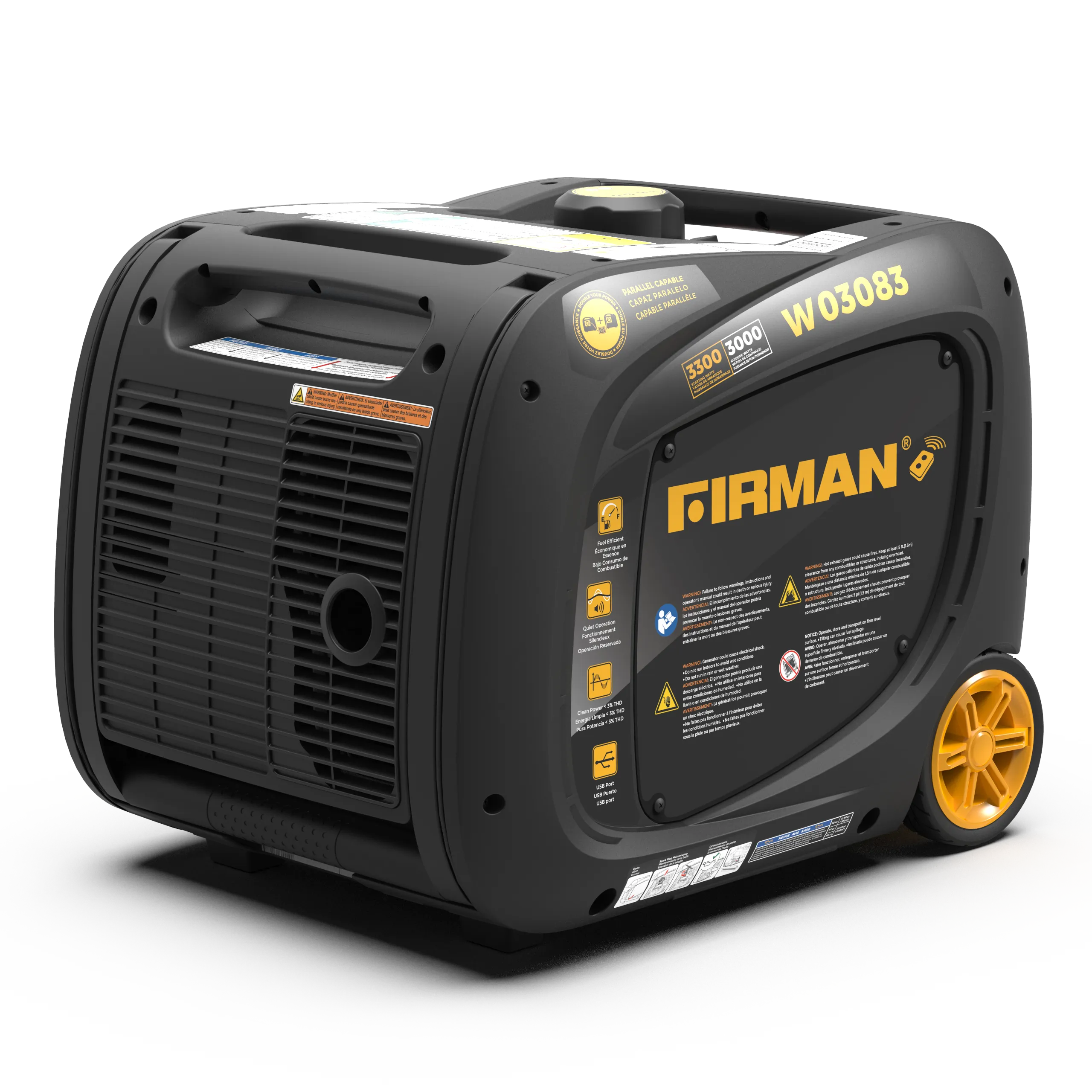 Inverter Portable Generator 3300W Remote Start