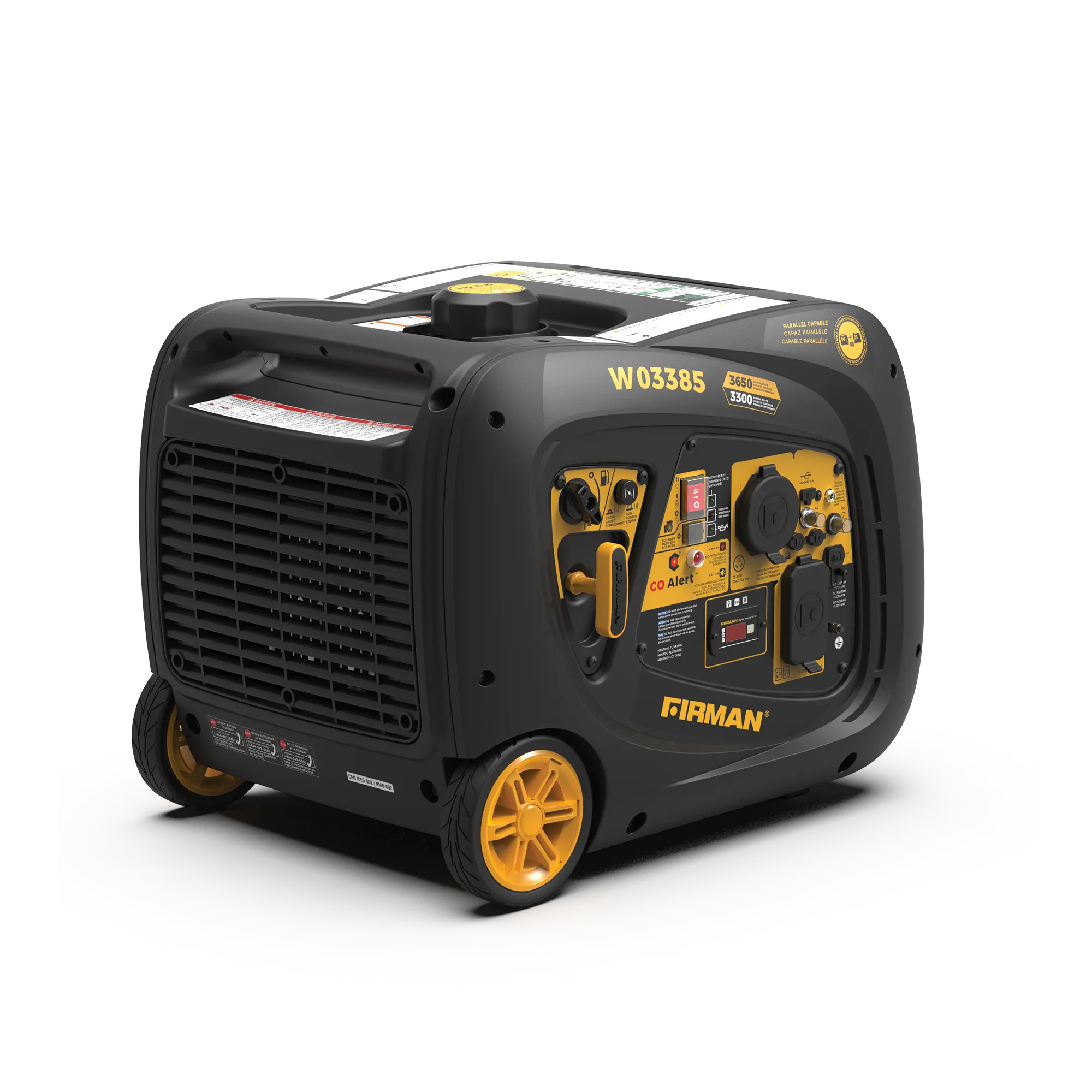 INVERTER PORTABLE GENERATOR 3650W WITH CO ALERT