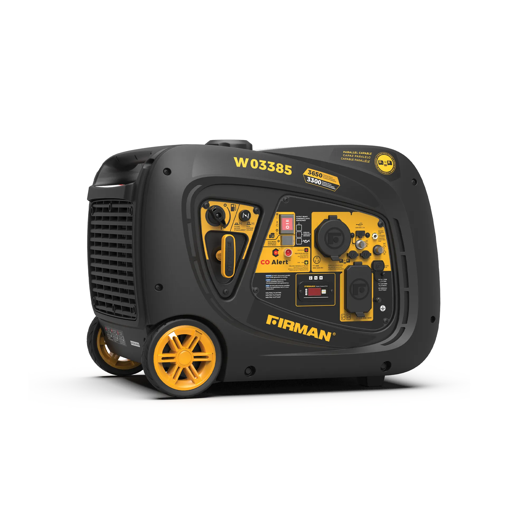 INVERTER PORTABLE GENERATOR 3650W WITH CO ALERT