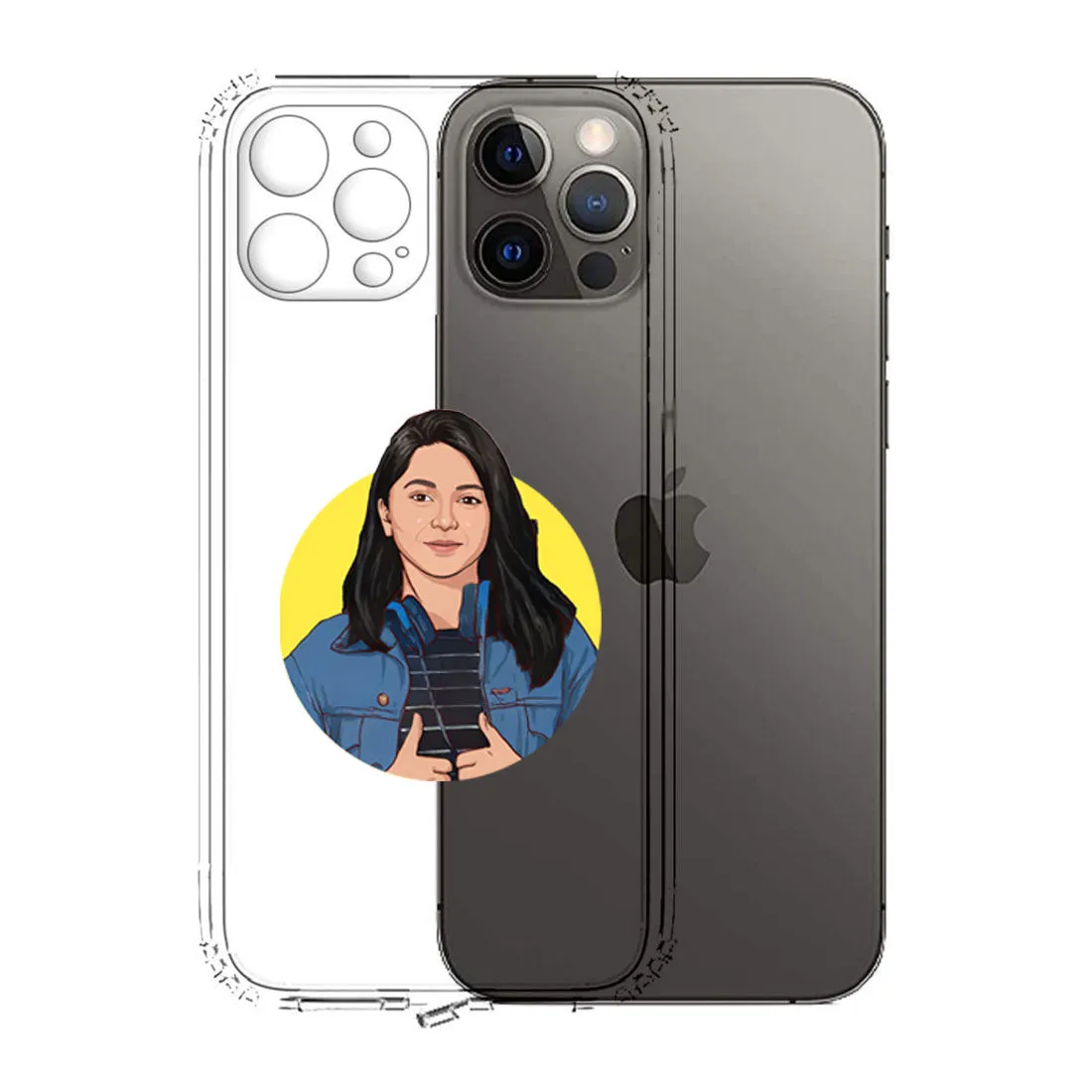 IPhone 11 Pro Max Case with Camera Protection Custom TPU Flexible Cover with Art Design