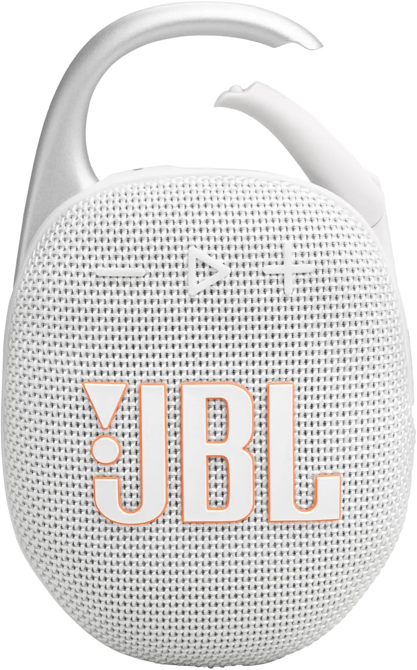 JBL Clip 5 - Ultra-Portable, Waterproof & Dustproof Bluetooth Speaker, Big Pro Sound with Punchy Bass, Integrated Carabiner, up to 12 Hours of Play, Made in Part with Recycled Materials (Black)