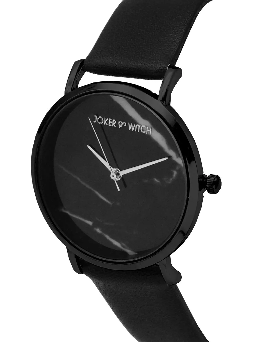 Joker & Witch Giselle Marble Dial Black Watch for Women