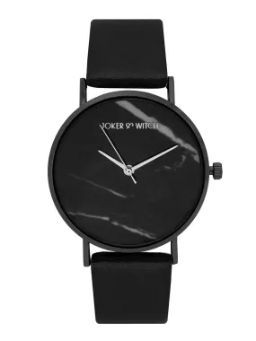 Joker & Witch Giselle Marble Dial Black Watch for Women