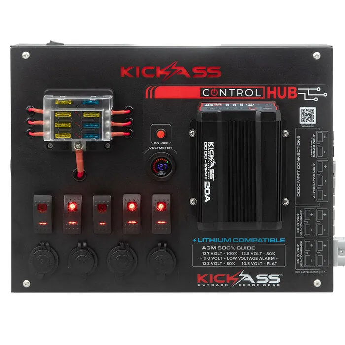 KickAss 12V Control Hub With 20A DCDC Charger