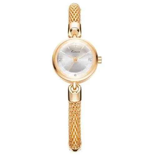 KIMIO KW6128S Fashion Women Quartz Watch Elegant Columnar Strap Ladies Dress Watch