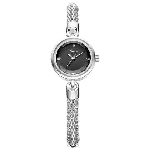 KIMIO KW6128S Fashion Women Quartz Watch Elegant Columnar Strap Ladies Dress Watch