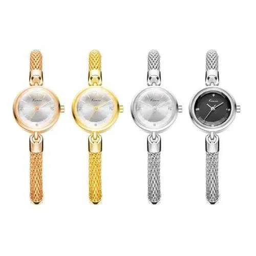 KIMIO KW6128S Fashion Women Quartz Watch Elegant Columnar Strap Ladies Dress Watch