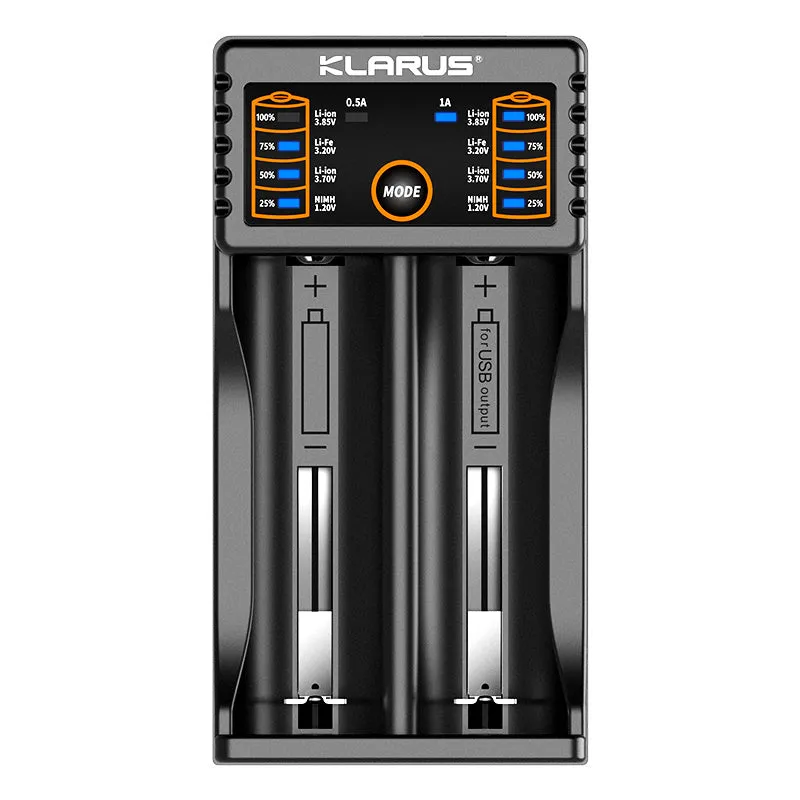 KLARUS K2 Versatile Two Cell Battery Charger