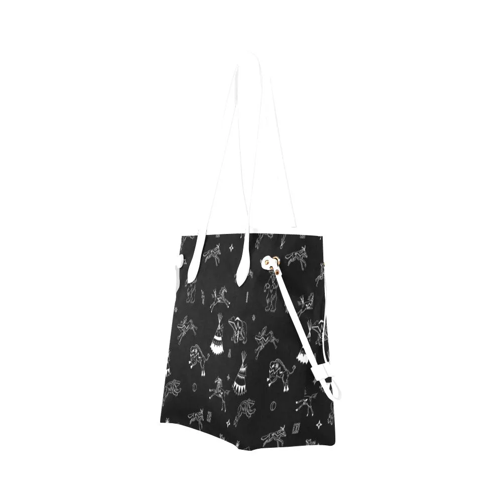 Ledger Dabbles Black Clover Canvas Tote Bag