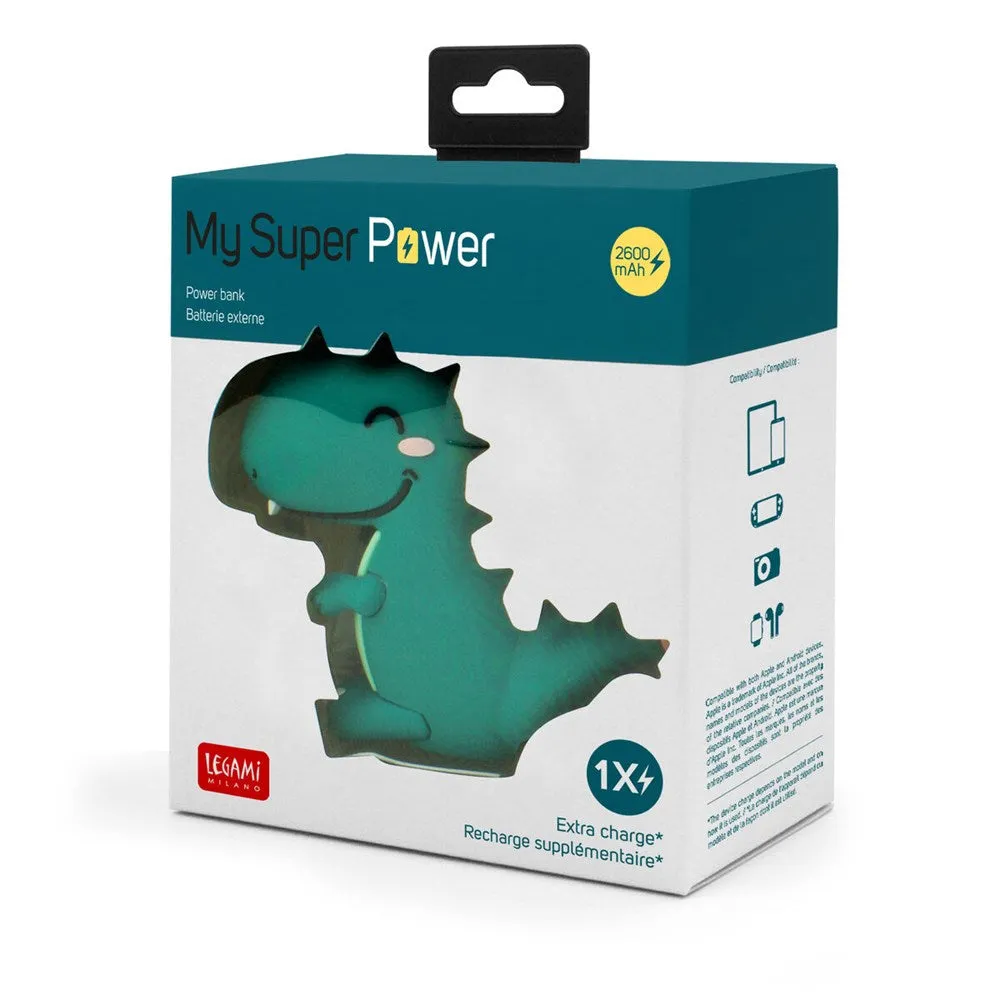 Legami: My Super Power Dinosaur Power Bank