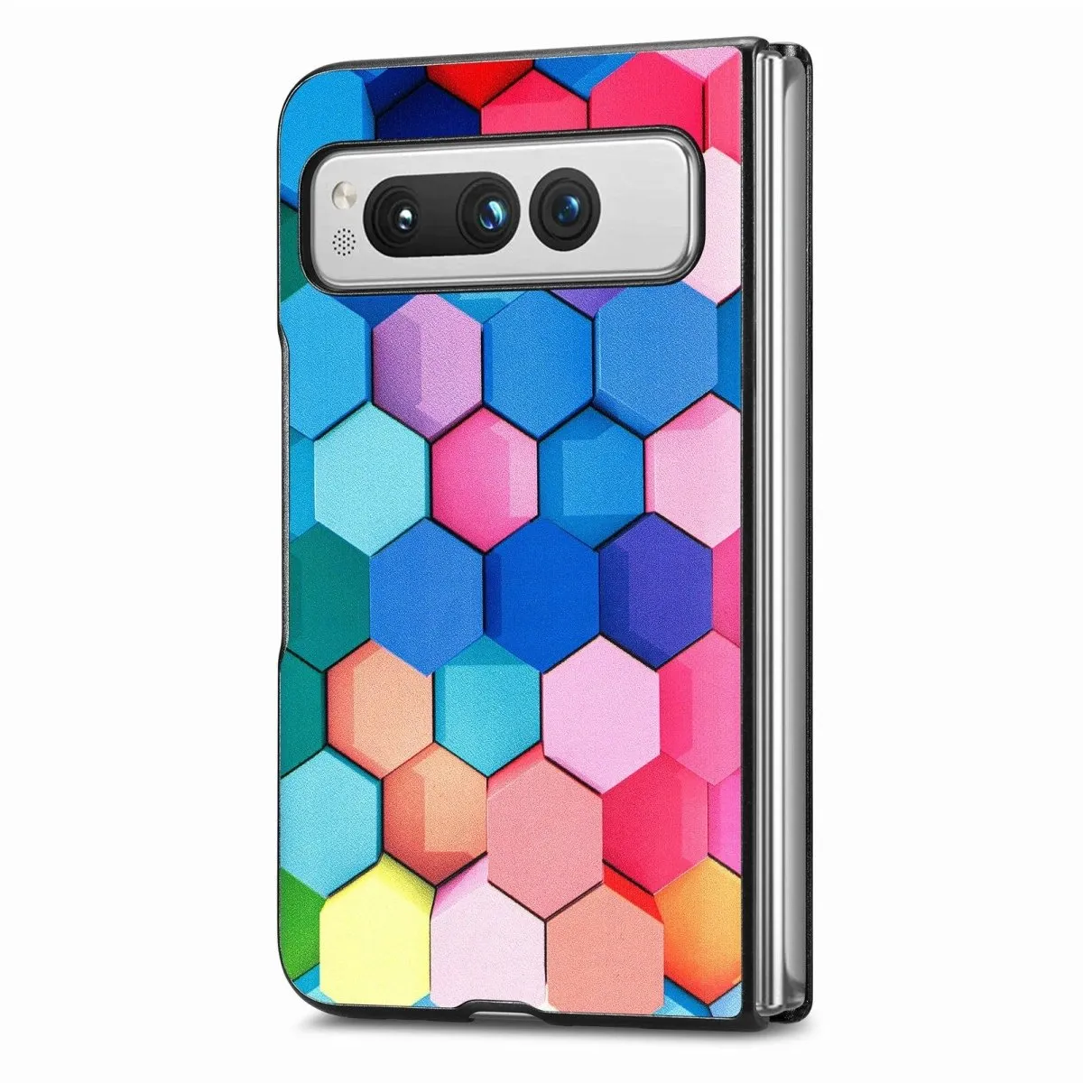 Lene Multi-Coloured Painted Leather Case for Google Pixel Fold