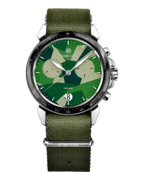 LeWy 15 Swiss Men's Watch Steel Green J7.130.L