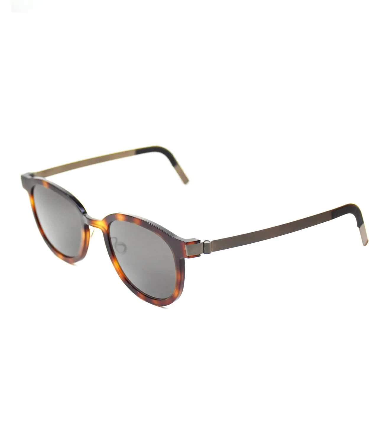 Lindberg Unisex Grey Round Sunglasses