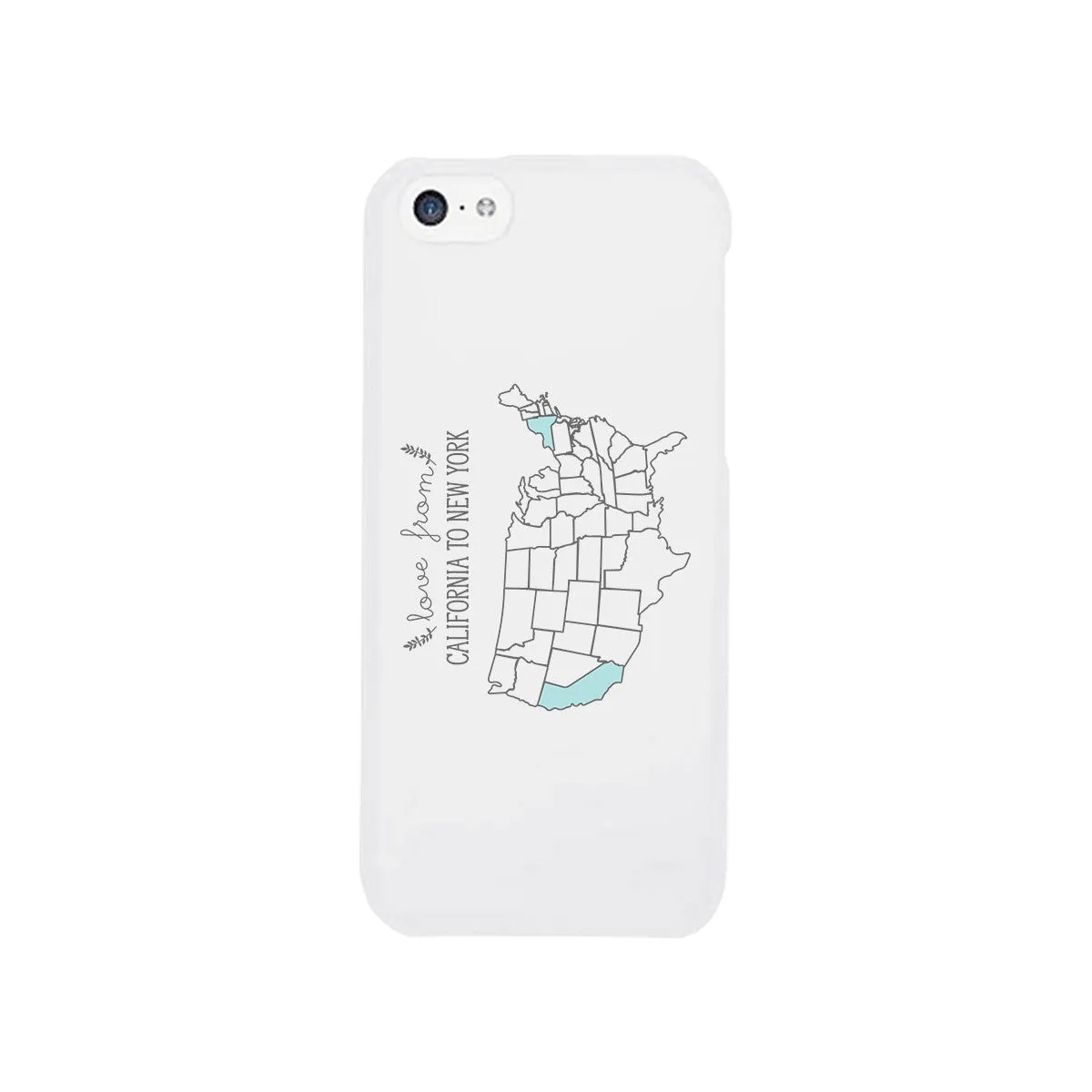 Love From States Customized Phone Case Personalized Phone Cover