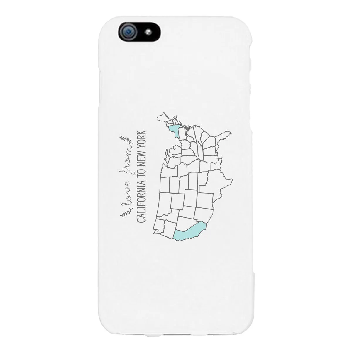 Love From States Customized Phone Case Personalized Phone Cover