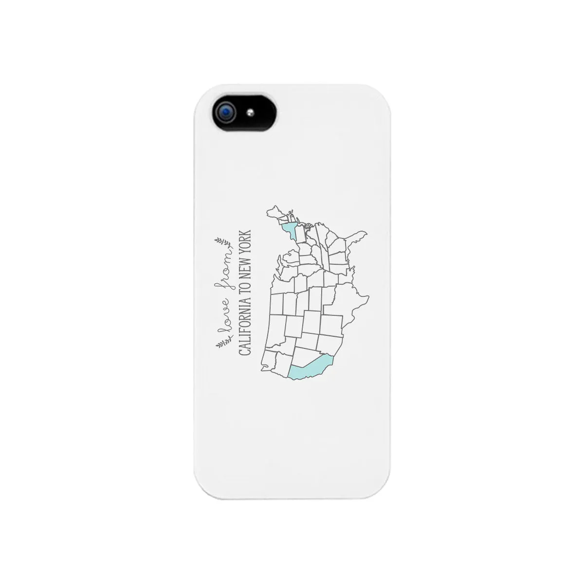 Love From States Customized Phone Case Personalized Phone Cover