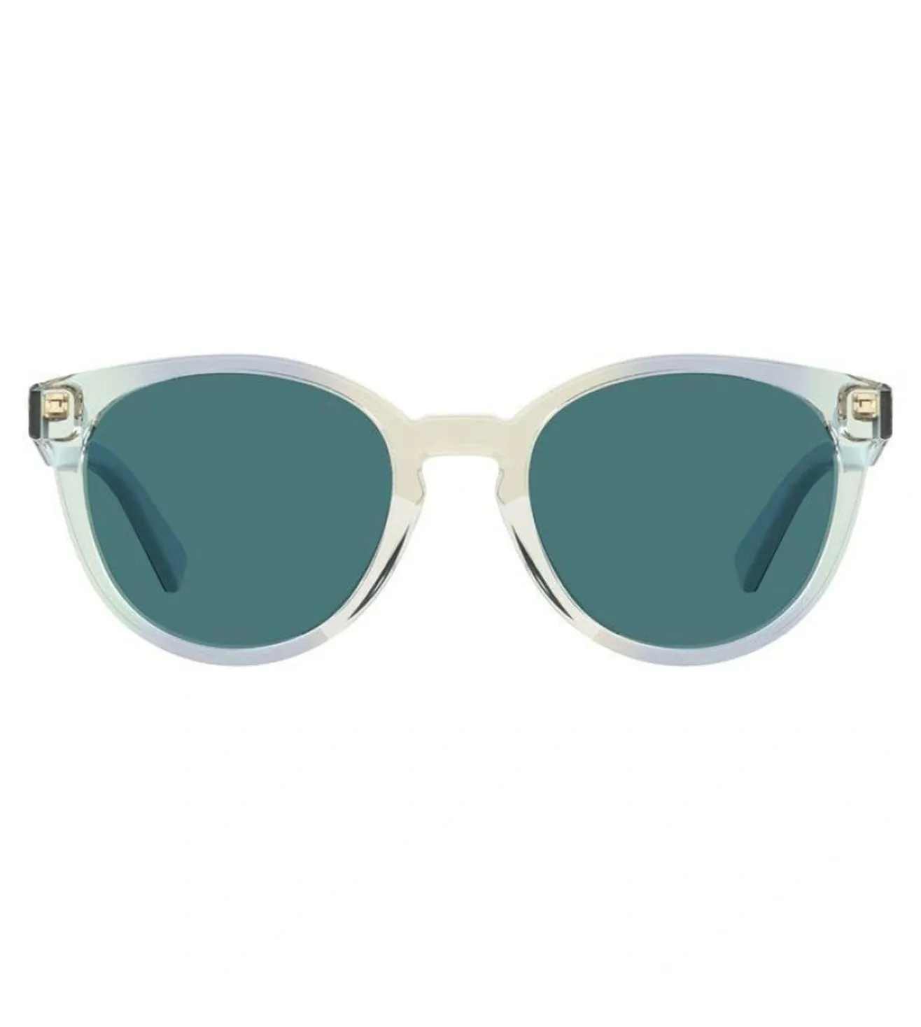 Love Moschino Women's Blue Round Sunglasses