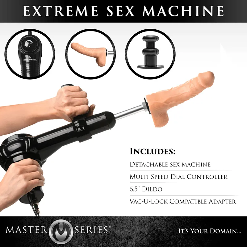 Master Series Ultimate Obedience Chair With Sex Machine