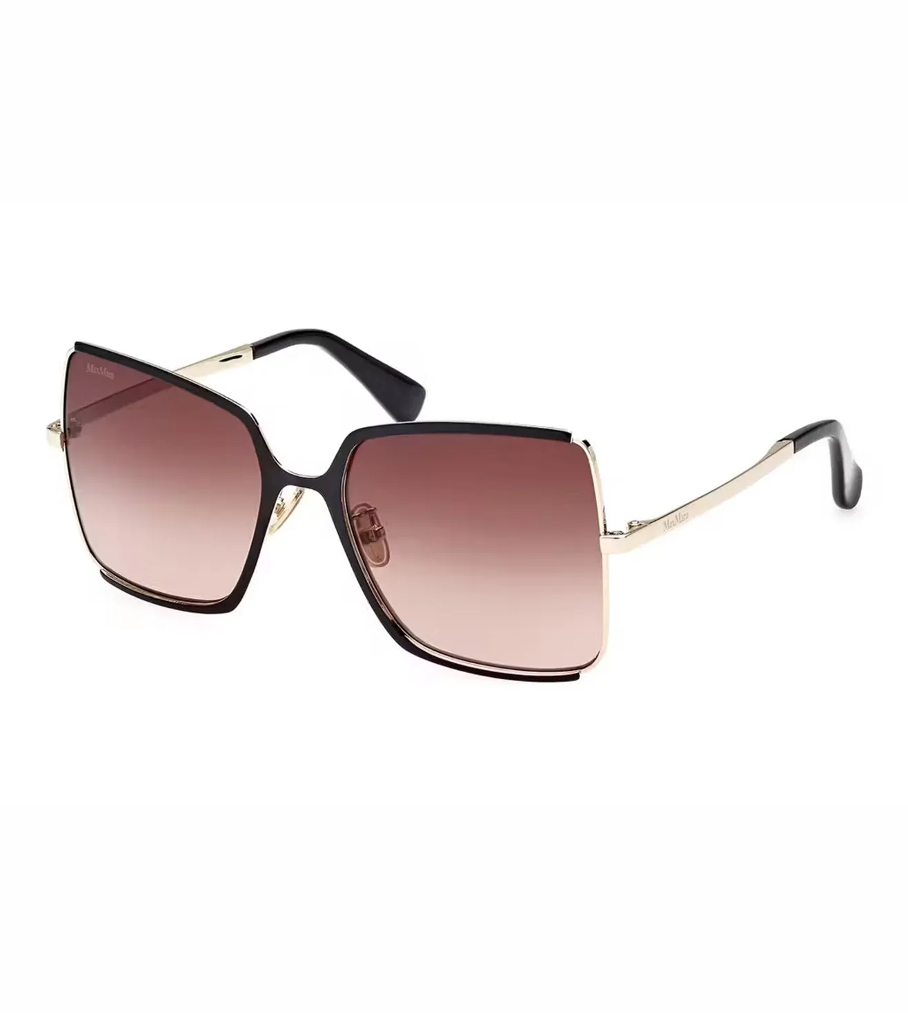 Maxmara Women's Gradient Brown Butterfly Sunglasses