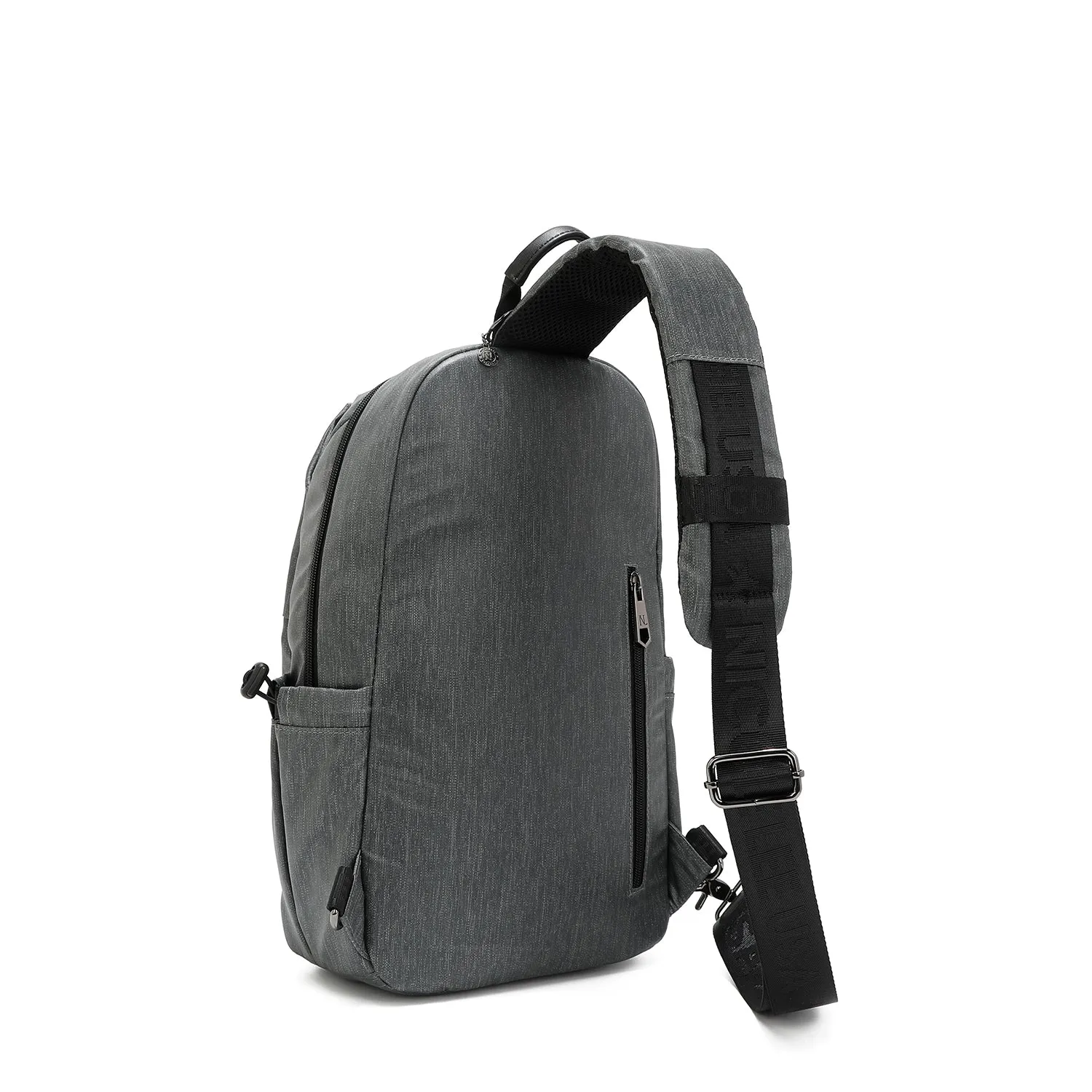 MENS NYLON USB SLING BACKPACK