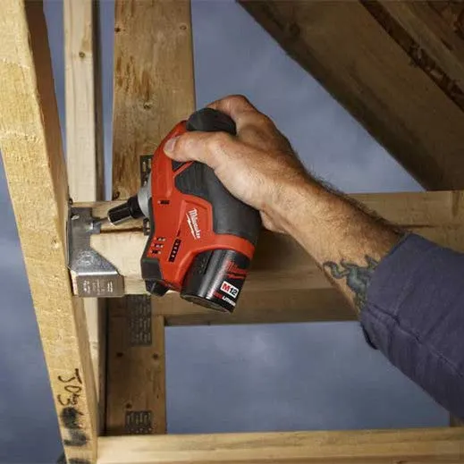 MILWAUKEE M12™ Cordless Lithium-Ion Palm Nailer Kit 2458-21