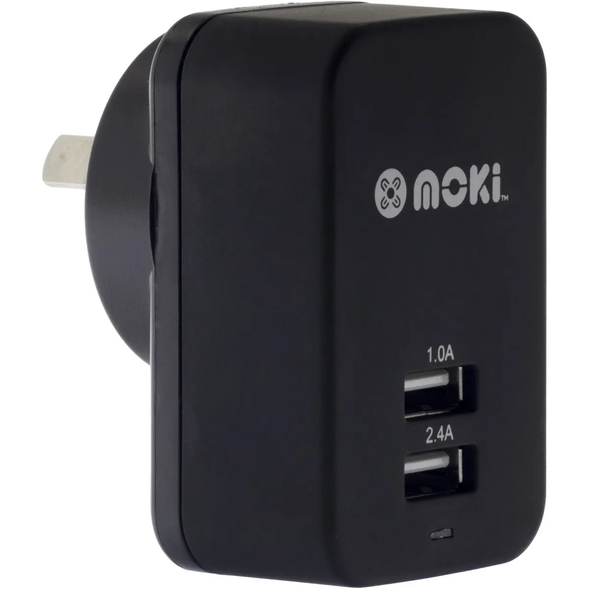 Moki Dual USB Wall Charger - Black